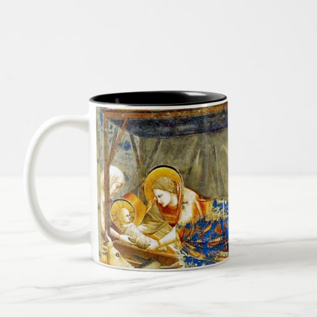 Caneca De Café Em Dois Tons Natividade Nascimento de Jesus (Esquerda)