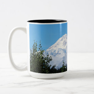 Caneca De Café Em Dois Tons Nature Alaska Denali Scenery Foto