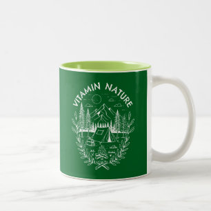 Caneca De Café Em Dois Tons Nature de Vitamina