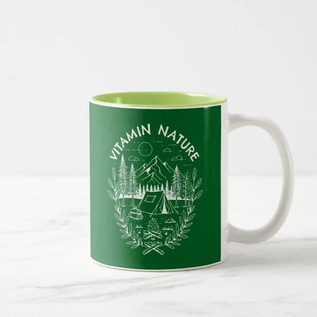Caneca De Café Em Dois Tons Nature de Vitamina (Direita)