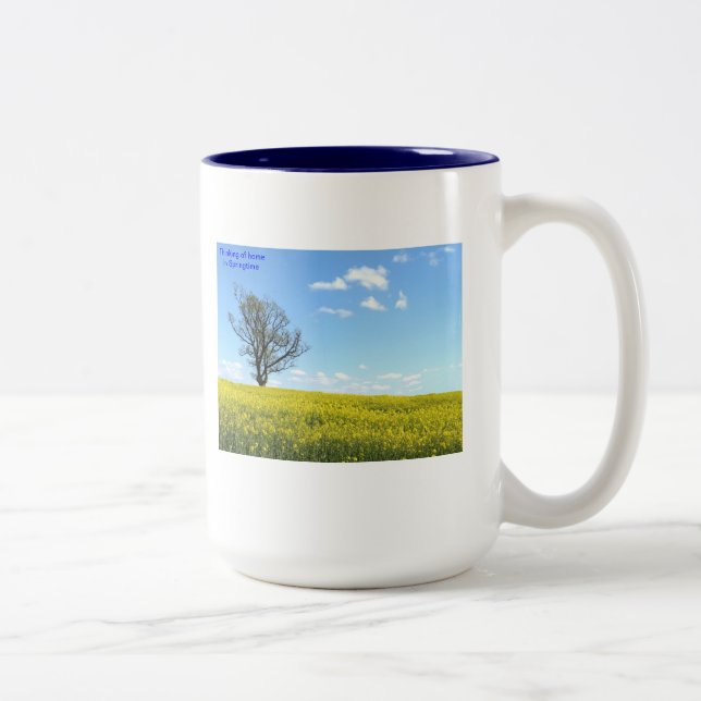 Caneca De Café Em Dois Tons Nature Mug (Direita)