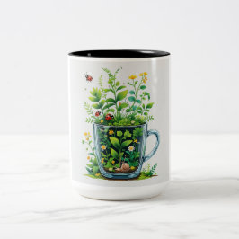 Caneca De Café Em Dois Tons Nature Mug