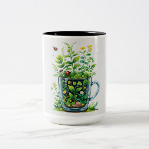 Caneca De Café Em Dois Tons Nature Mug