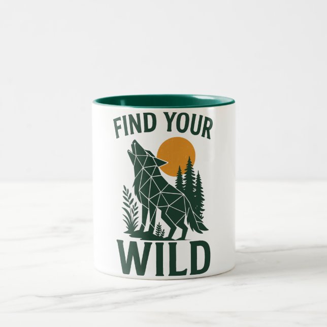 Caneca De Café Em Dois Tons Nature & Outdoor Freedom Art (Centro)
