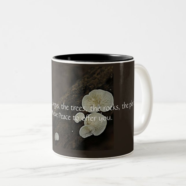 Caneca De Café Em Dois Tons Natureza Floresta Inspirada (Frente Esquerda)