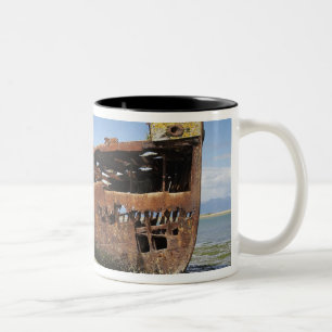 Caneca De Café Em Dois Tons Naufrágio Janie Seddon, Motueka, Nelson