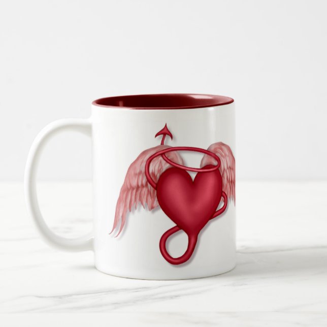 Caneca De Café Em Dois Tons Naughty Angel (Esquerda)