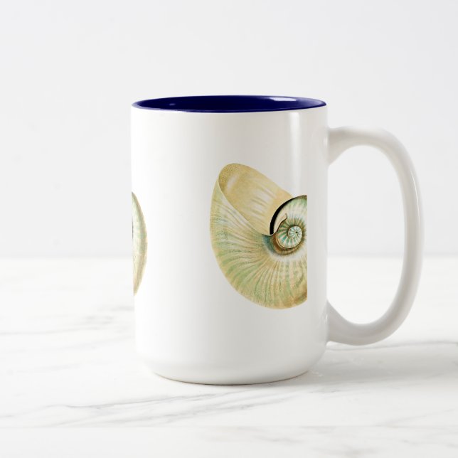 Caneca De Café Em Dois Tons Nautilus shell (Direita)
