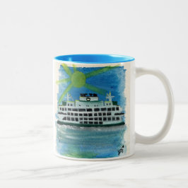 Caneca De Café Em Dois Tons Navegação em Mares Pesados