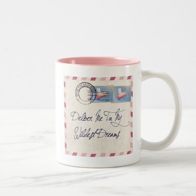Caneca De Café Em Dois Tons Navegando pelo Arrmail (Direita)