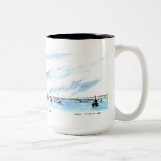 Caneca De Café Em Dois Tons Navigação na baía de Monterey