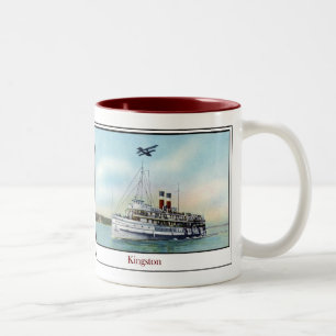 Caneca De Café Em Dois Tons Navio a vapor Kingston
