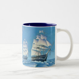 CANECA DE CAFÉ EM DOIS TONS NAVIOS