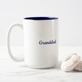 Caneca De Café Em Dois Tons Navy Blue White Two Tone Mug