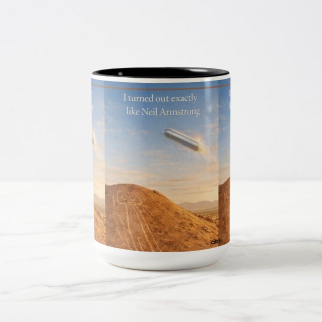 Caneca De Café Em Dois Tons Nazca The astronaut (Centro)