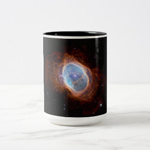 Caneca De Café Em Dois Tons Nebulosa do Anel do Sul Telescópio Espacial James 