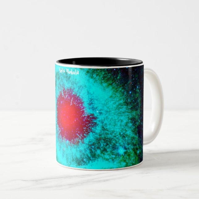 Caneca De Café Em Dois Tons Nebulosa Hélice (Frente Esquerda)