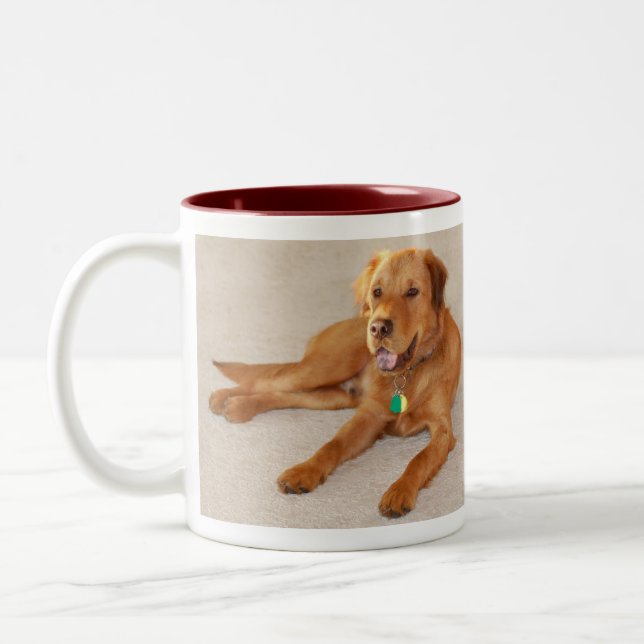 Caneca De Café Em Dois Tons Neco que encontra-se para baixo (Esquerda)