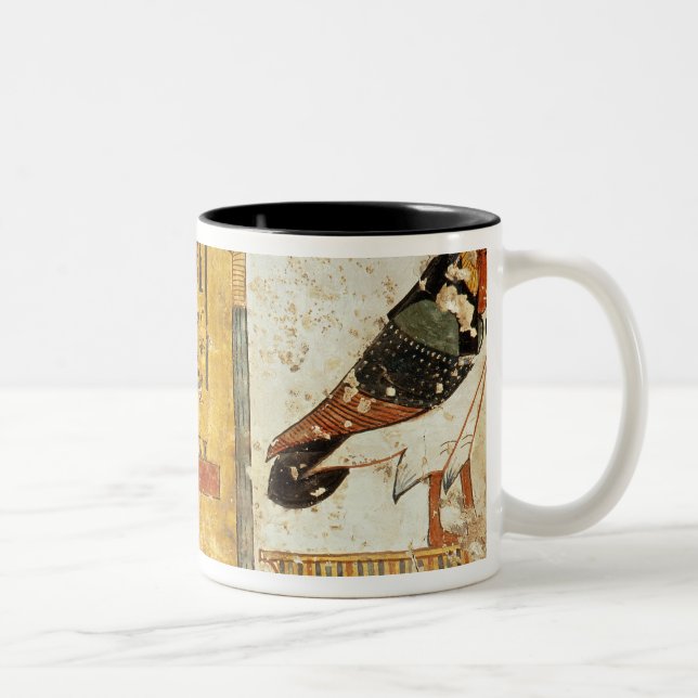 Caneca De Café Em Dois Tons Nefertari que joga o senet (Direita)