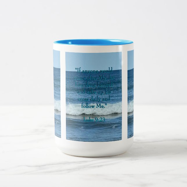 Caneca De Café Em Dois Tons Negar a si mesmo (Centro)