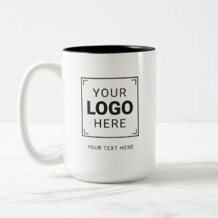 Caneca De Café Em Dois Tons Negócios de Logotipo Profissional Personalizado
