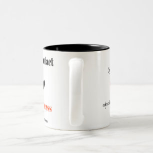 Caneca De Café Em Dois Tons Nenhum contato, nenhum copo do esforço