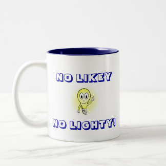 CANECA DE CAFÉ EM DOIS TONS NENHUM LIKEY, NENHUM LIGHTY!