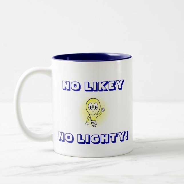 CANECA DE CAFÉ EM DOIS TONS NENHUM LIKEY, NENHUM LIGHTY! (Esquerda)
