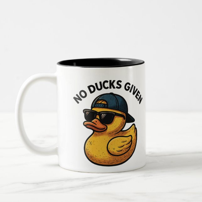 Caneca De Café Em Dois Tons Nenhum Pato Dado (Esquerda)