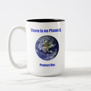 Caneca De Café Em Dois Tons Nenhum Planeta B