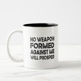 Caneca De Café Em Dois Tons Nenhuma Arma Formada Contra Mim Vai Prosperar