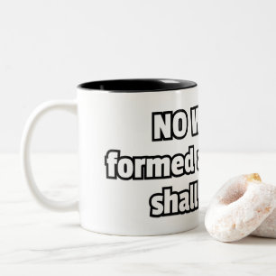 Caneca De Café Em Dois Tons Nenhuma arma formada... cristão