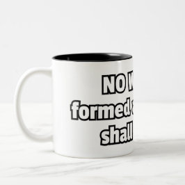 Caneca De Café Em Dois Tons Nenhuma arma formada... cristão