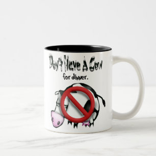 Caneca De Café Em Dois Tons nenhumas vacas
