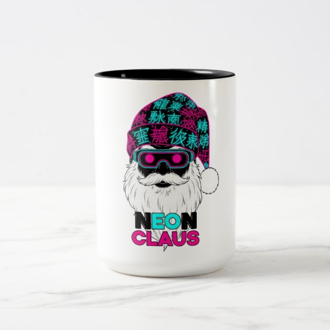 Caneca De Café Em Dois Tons Neon Claus (Centro)