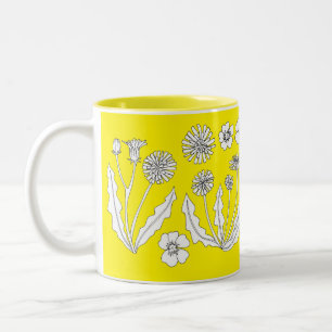Caneca De Café Em Dois Tons Neon Dandelion Mug