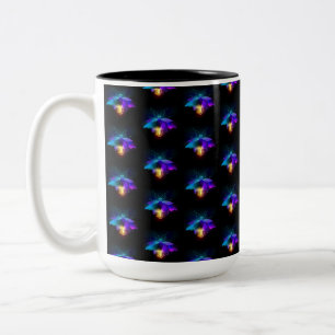 Caneca De Café Em Dois Tons Neon Firefly a preto