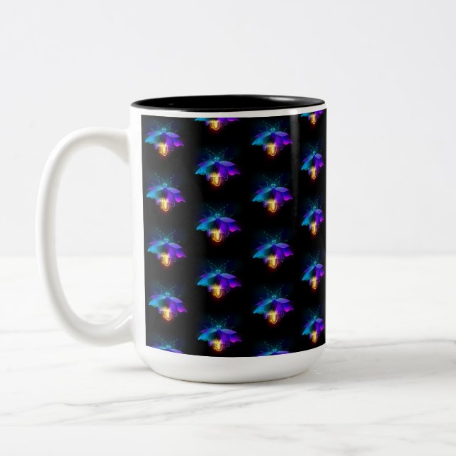Caneca De Café Em Dois Tons Neon Firefly a preto (Esquerda)