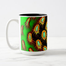 Neon Microburst Pattern Mug
