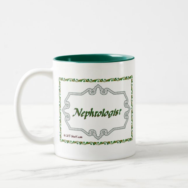 Caneca De Café Em Dois Tons Nephrologist - elegante (Esquerda)