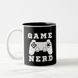 Caneca De Café Em Dois Tons Nerd de jogos