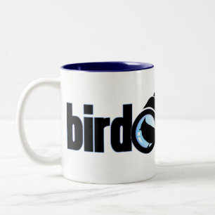 Caneca De Café Em Dois Tons Nerd do pássaro