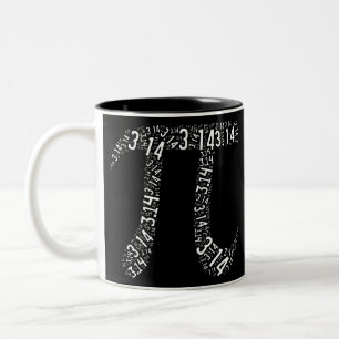 Caneca De Café Em Dois Tons Nerd Pi Math