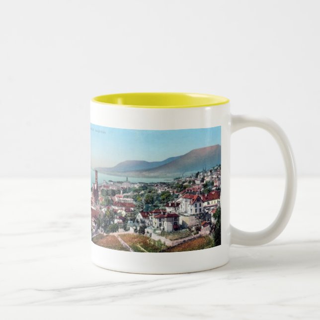 Caneca De Café Em Dois Tons Neuchatel Souvenir (Direita)