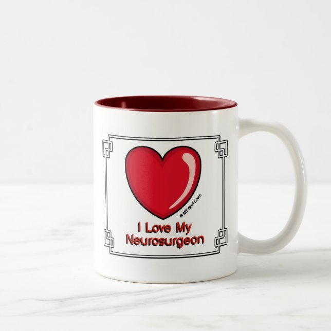 Caneca De Café Em Dois Tons Neurocirurgião (Direita)