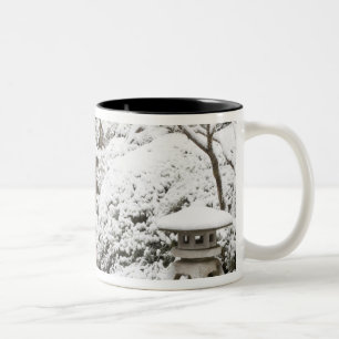 Caneca De Café Em Dois Tons Neve no Jardim Japonês de Portland, 2