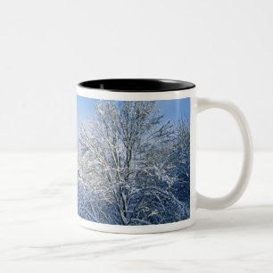 Caneca De Café Em Dois Tons Neve recorde em Louisville, Kentucky.