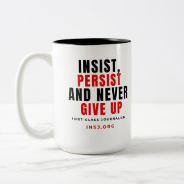 Caneca De Café Em Dois Tons Never Give Up Two-Tone Mug