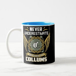 Caneca De Café Em Dois Tons Never Underestimate The Power Of A Collums