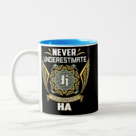 Caneca De Café Em Dois Tons Never Underestimate The Power Of A Ha